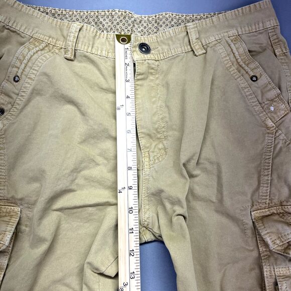Junye Jeans Men’s Size 36 Cargo Pants Tan Yellow Sand Military Tactical Grunge‎ - Picture 4 of 16